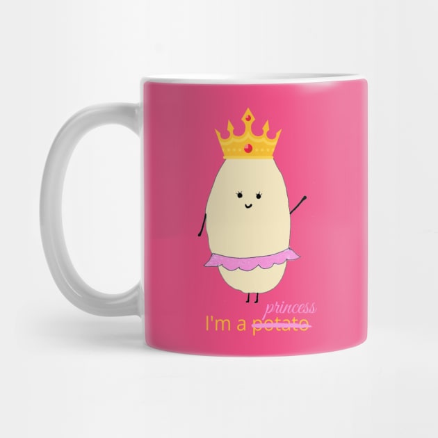 I'm a potato princess of potatoes Printato is better than Unitato the unicorn potato funny vegetable by The Boho Cabana